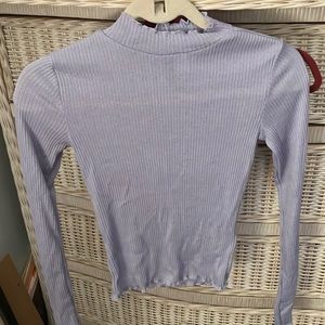 H & M divided XS Purple crop small top